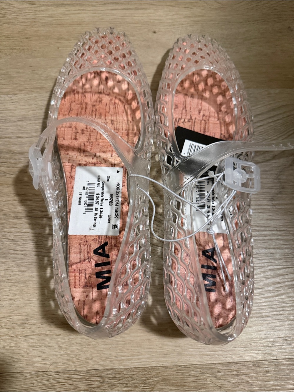 MIA Clear Jelly Mary Jane Sandals
